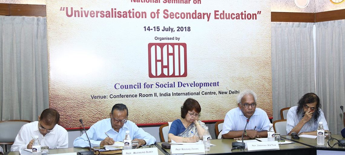 National Seminar on Universalisation of Secondary Education