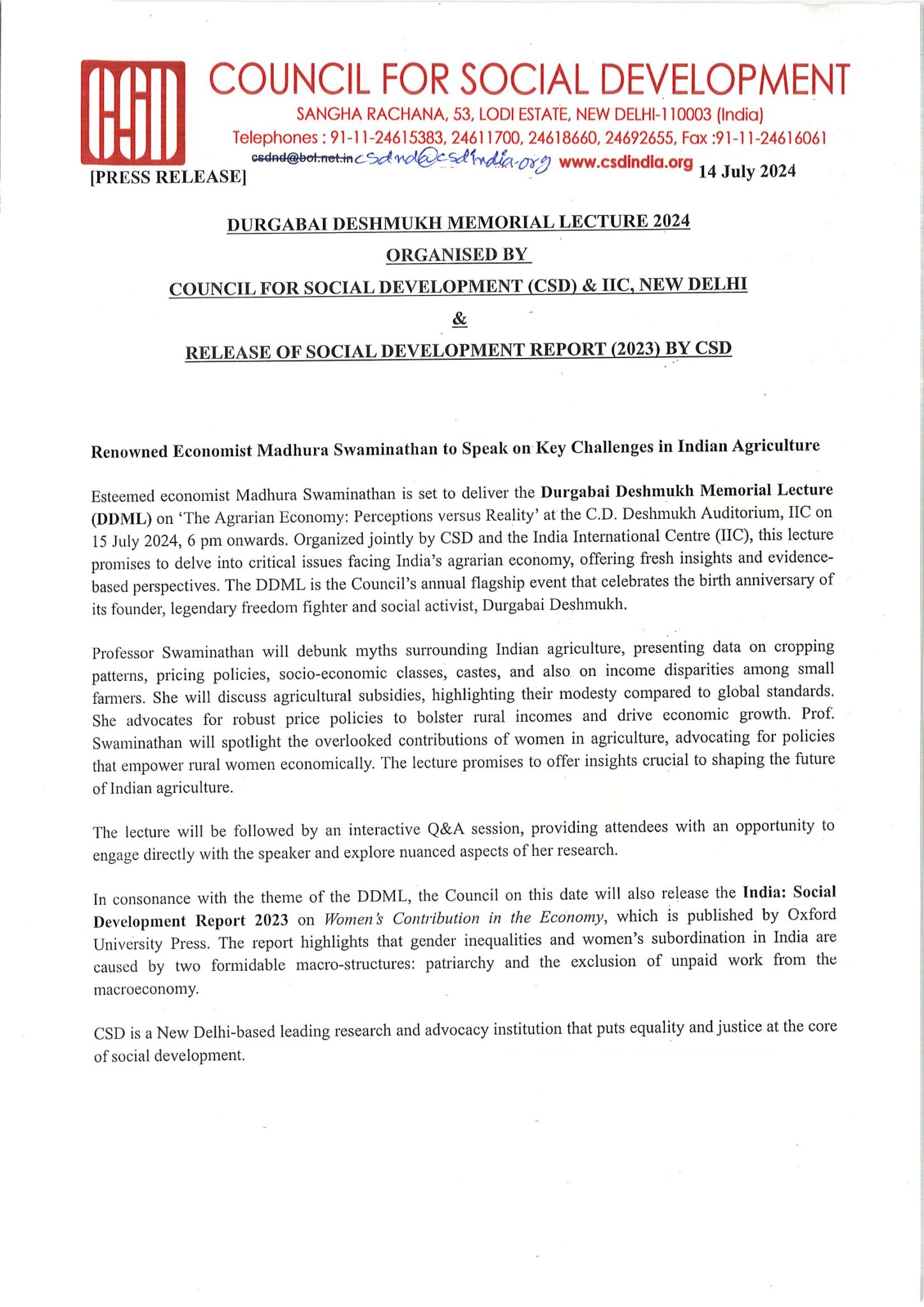 Home - Council for Social Development